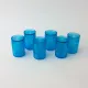 Vintage 1970s IVIMA Blue Glass Jug and Six-Glass Set