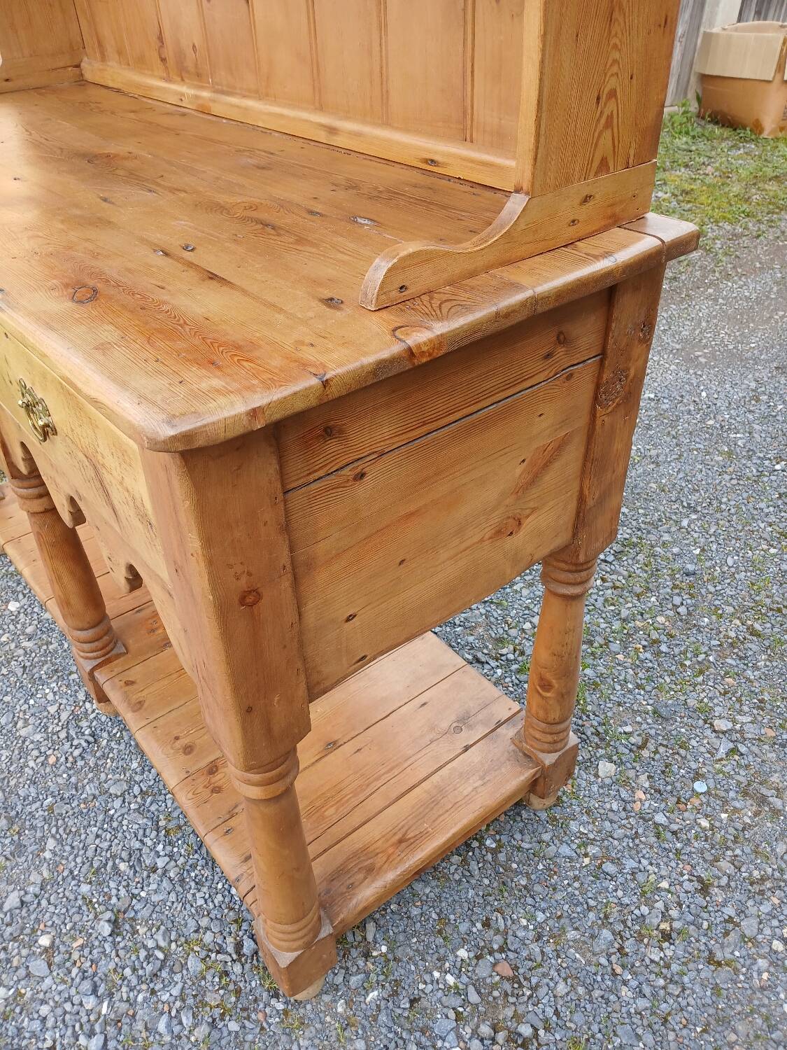 Antique solid pine dresser
