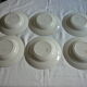 6 plates hollow earthenware vintage wolves mill