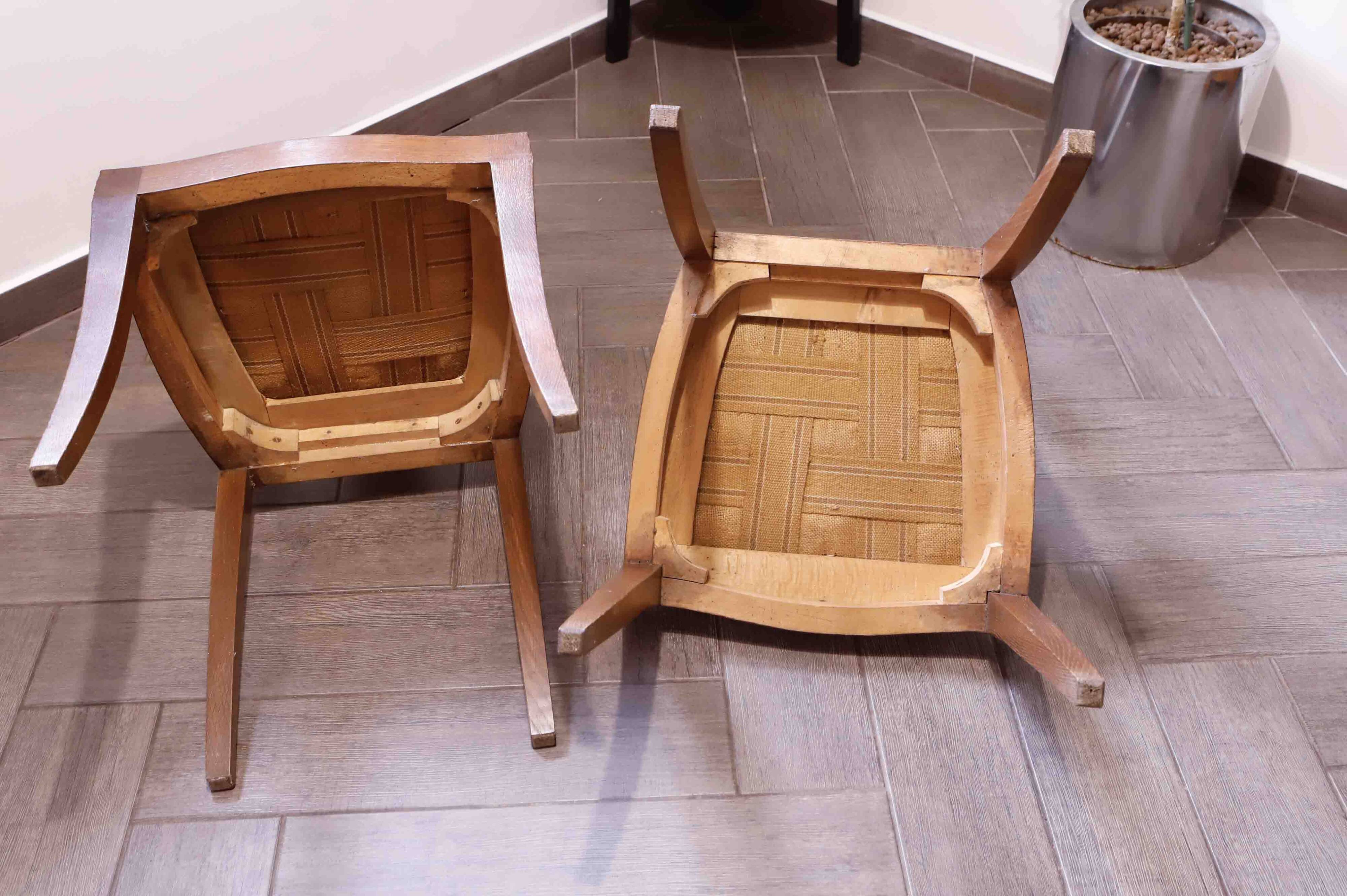 Set of 4 Art Nouveau dining chairs