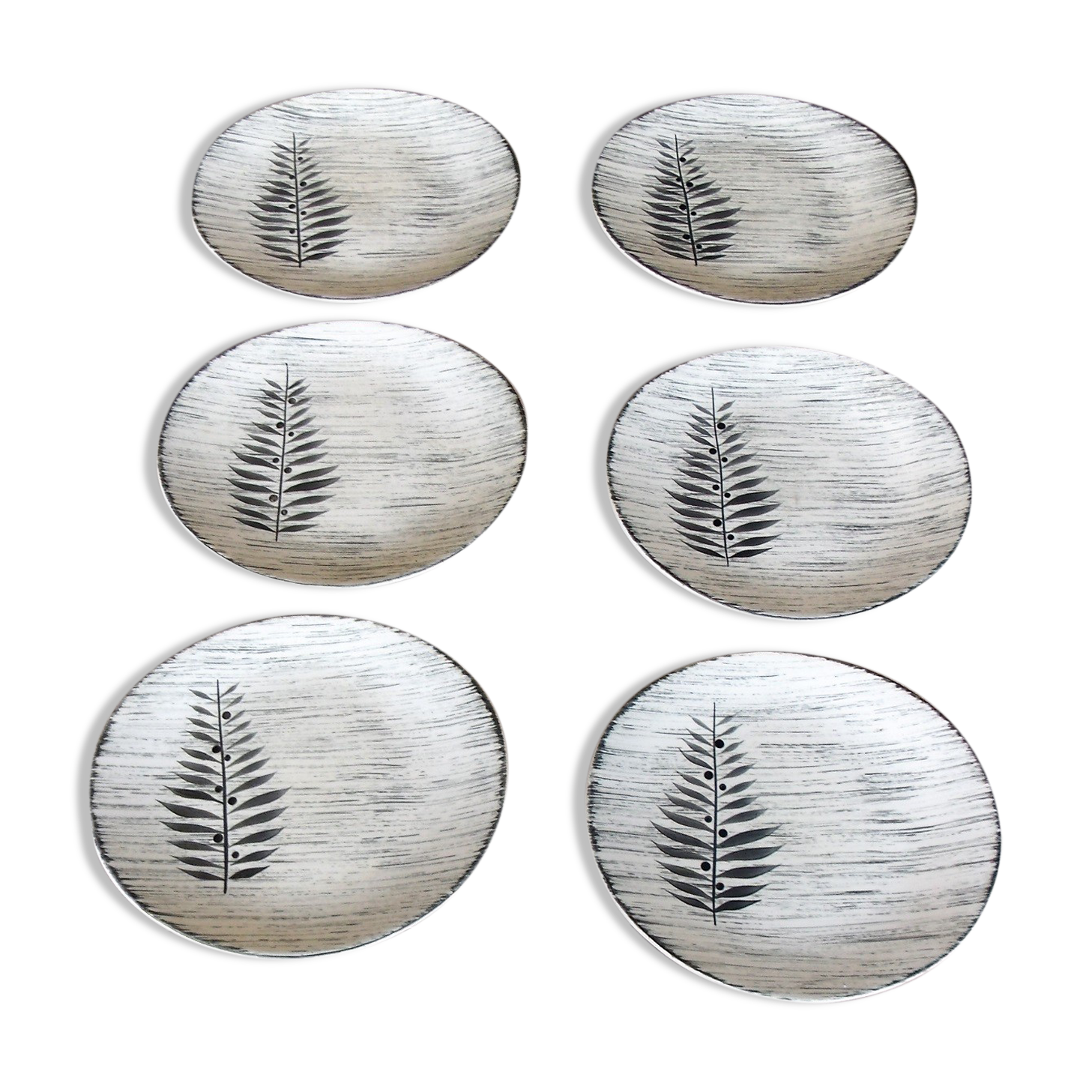 Lot of 6 dessert plates
