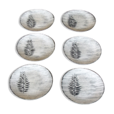 Lot of 6 dessert plates