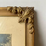 Vintage Gold colored Metal Picture Frame 25.5 cm x 19.5 cm