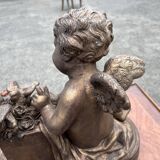 Meyer – Antique terracotta sculpture – Winged putto