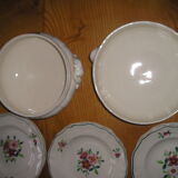 Table service 6 people Sarreguemines model "amazonas" 14 pieces