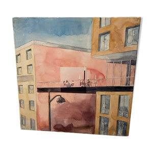 tableau “Cafe en terrasse”