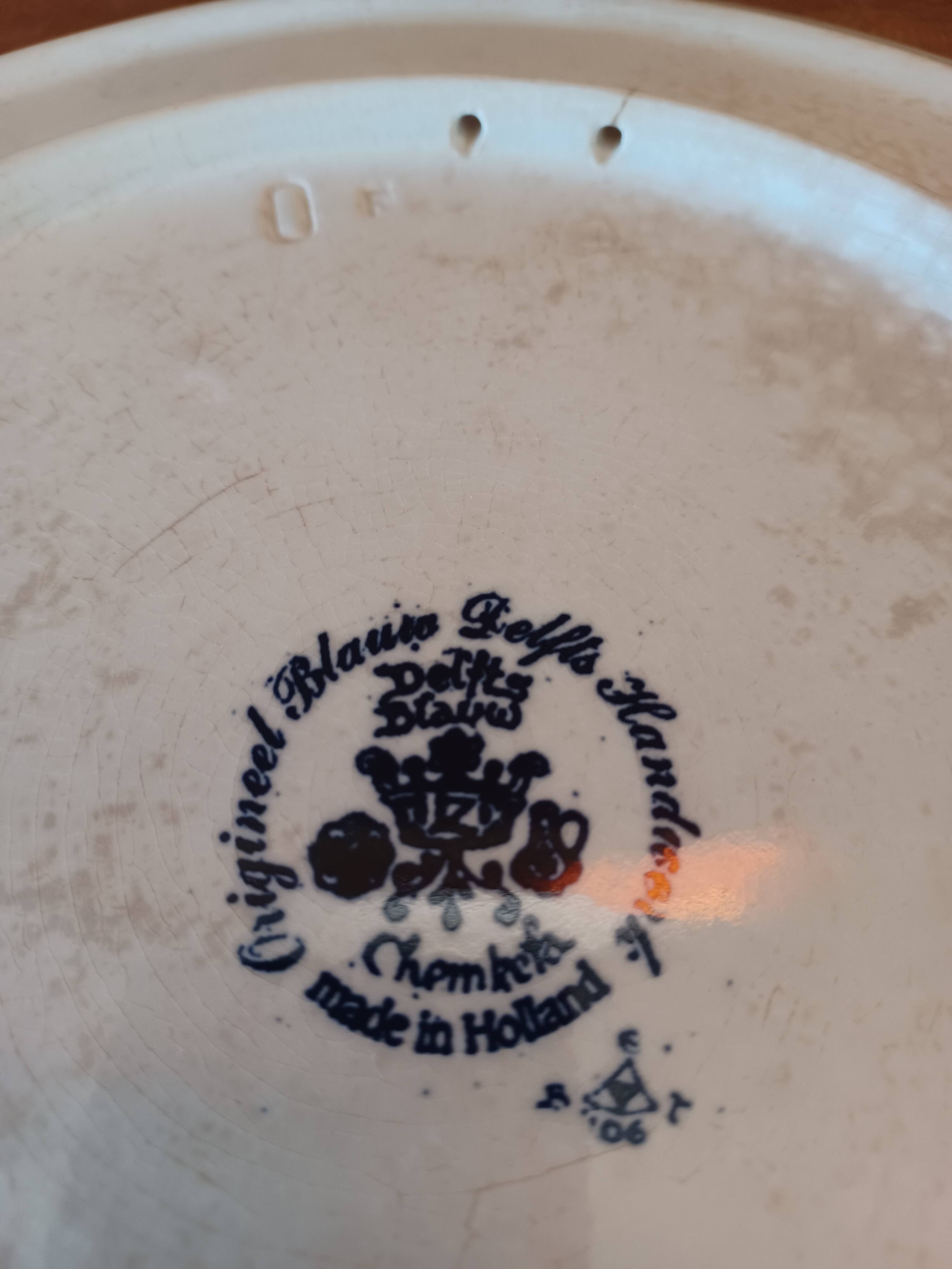 Delfts Blauw Chemkefa Earthenware Dish