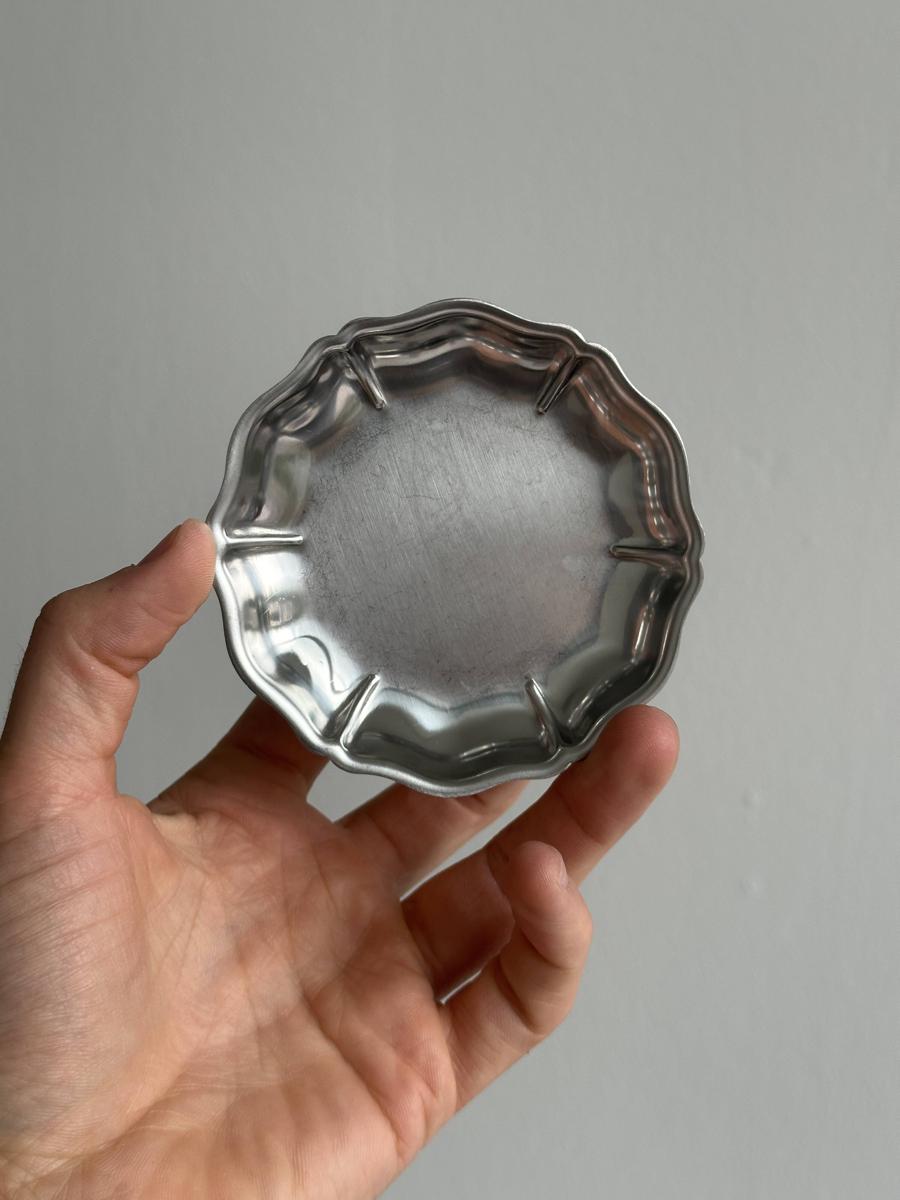 Lot de 6 coupelles inox brillant