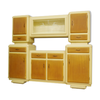 50s honeycomb wood pantry