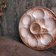 Vintage French Oyster Plate in Majolica from Longchamp
