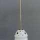 White with black dots pendant lamp 1960s