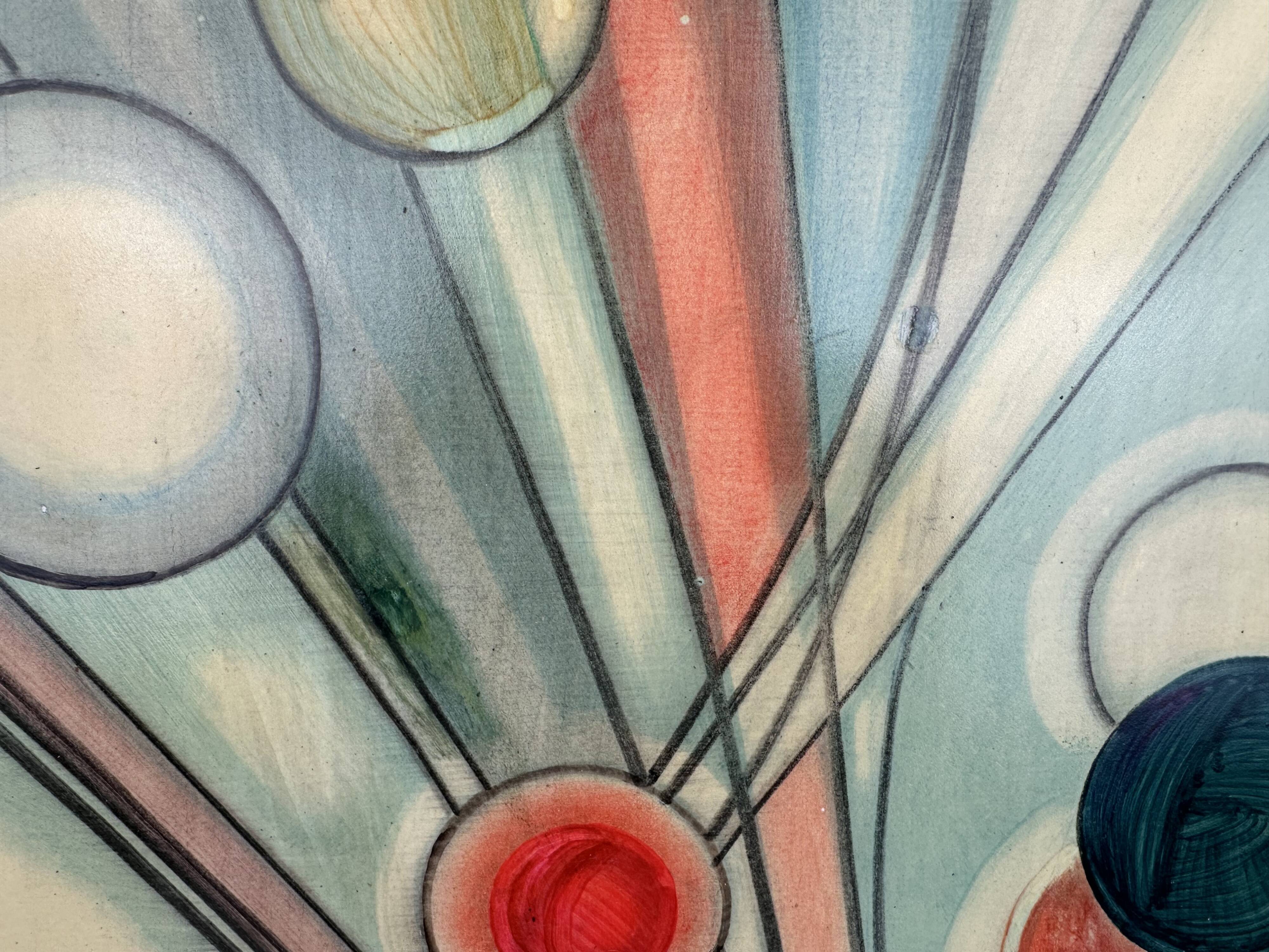 Abstract painting from the 1970s