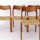 4 Niels Otto Moller Chairs, Model 71, Teak, 1950s, Danish