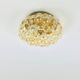 Mid-Century Amber Bubble Glass Flush Mount by Helena Tynell for Limburg, Germany, 1960s