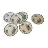 6 Flat plates St Amandinoise St Amand model Lily of the valley