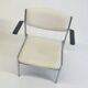 Fauteuils Gijs van der Sluis en cuir blanc
