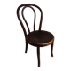 Antique curved wooden children's chair by Fischel, early 20th century.