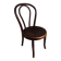 Antique curved wooden children's chair by Fischel, early 20th century.