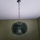 Metal chrome and smoked glass chandelier