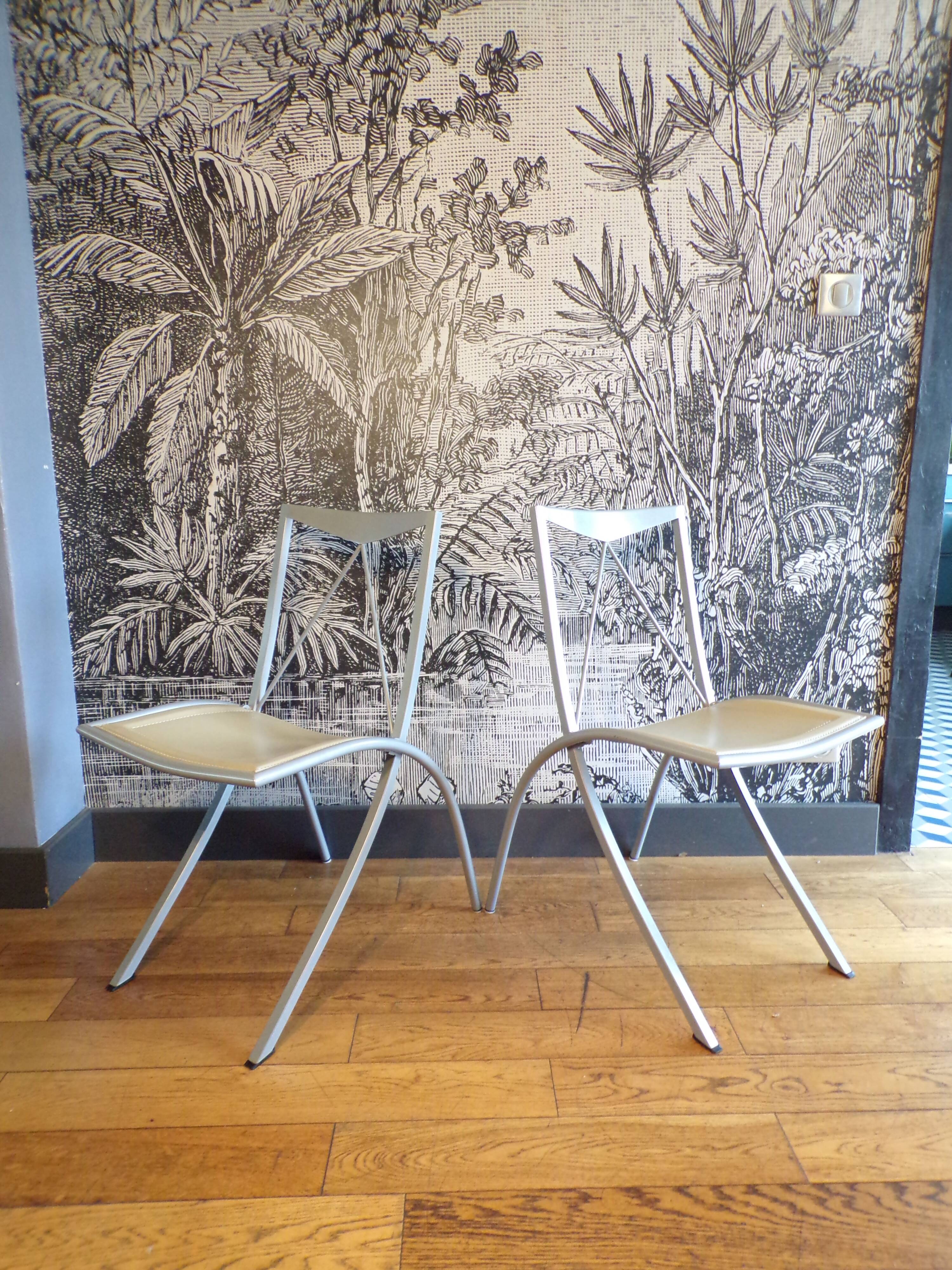 Pair of Bella Cattelan Italy chairs