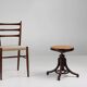 Austrian Piano Stool in Beech and Bentwood by Michael Thonet for Thonet, 18