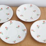 Service 4 cups and saucers Digoin Sarreguemines