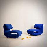 Etienne Henri Martin, 2 armchairs 1500, TFM, circa 1964