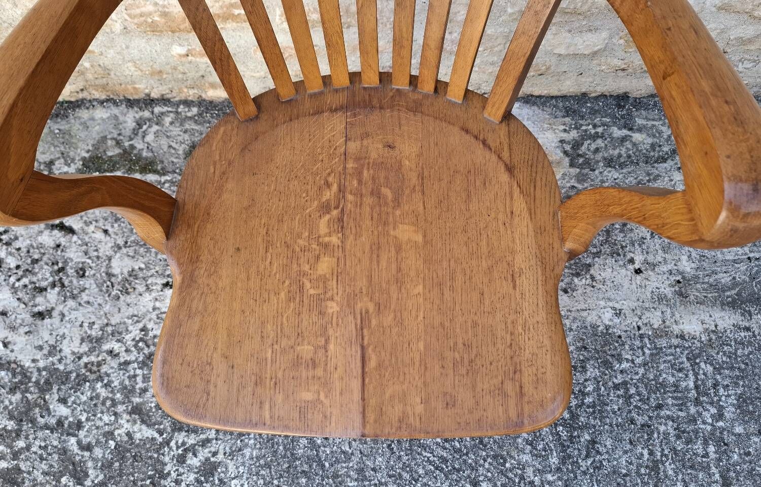 American oak armchair