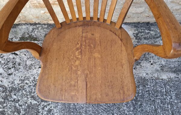 Fauteuil américain en chêne