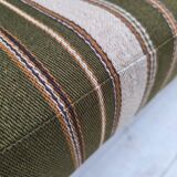 1970s, Danish 3-seater sofa, furniture wool, solid oak wood.