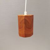 Small pine hanging lamp, swedish 1970-80s