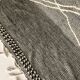 Moroccan Berber carpet Kilim Zanafi black and white 3,36X2.10m