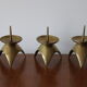 Set de 3 bougeoirs en laiton