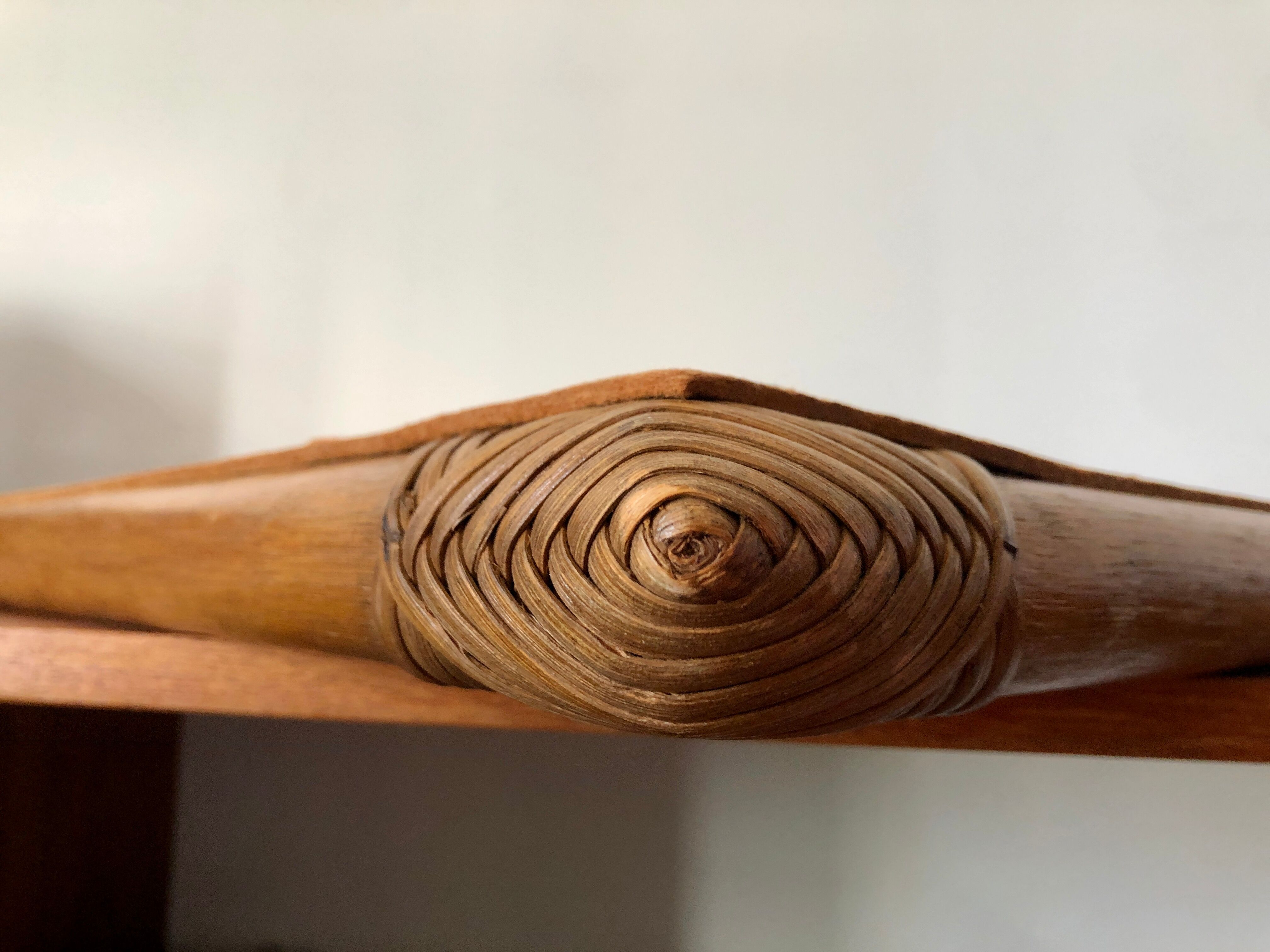 Curved bamboo mirror 1970