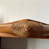 Curved bamboo mirror 1970