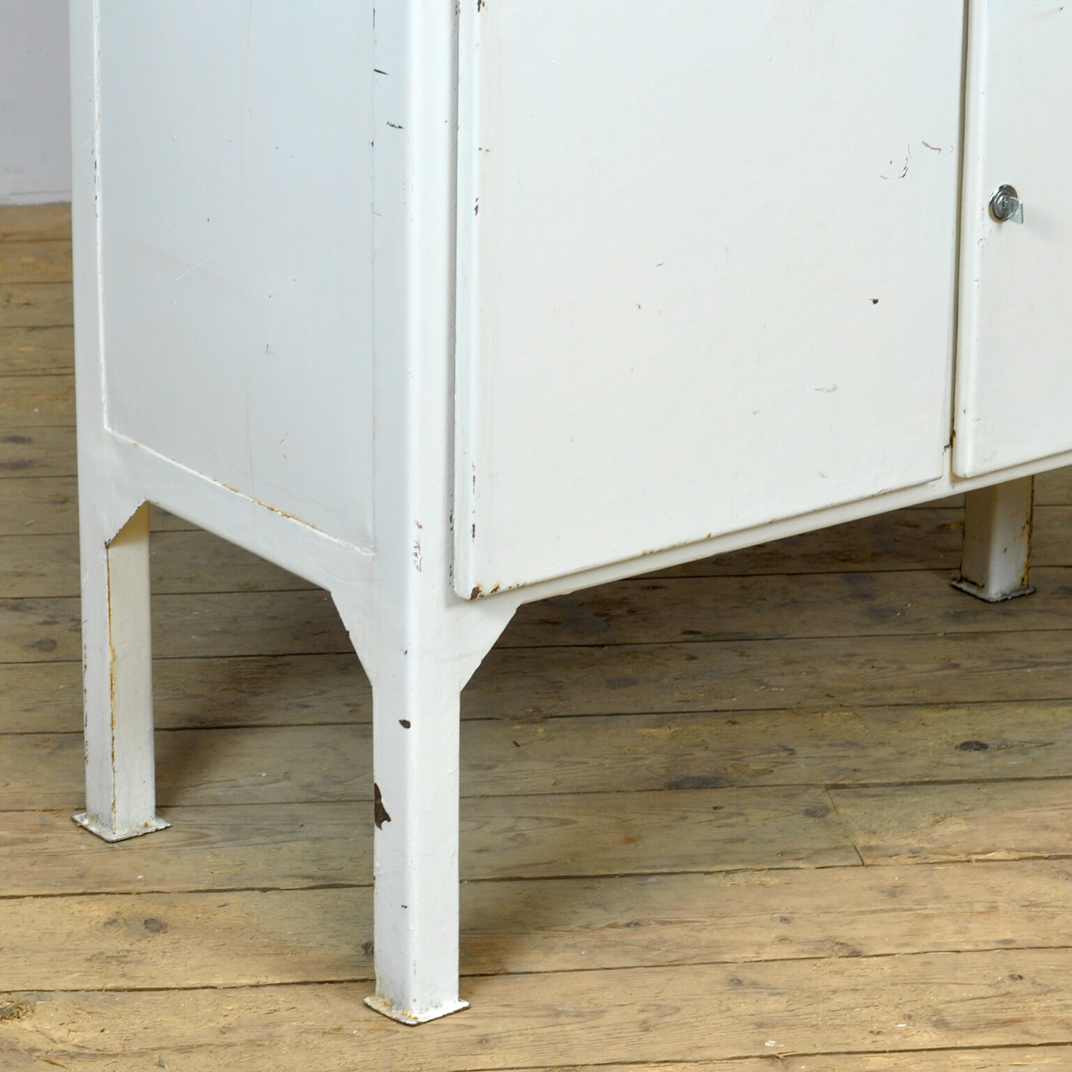 Glass & iron medical cabinet 1970s