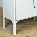 Glass & iron medical cabinet 1970s