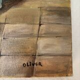 Oil painting on canvas still life signed