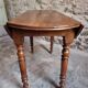 Antique French walnut folding dining table
