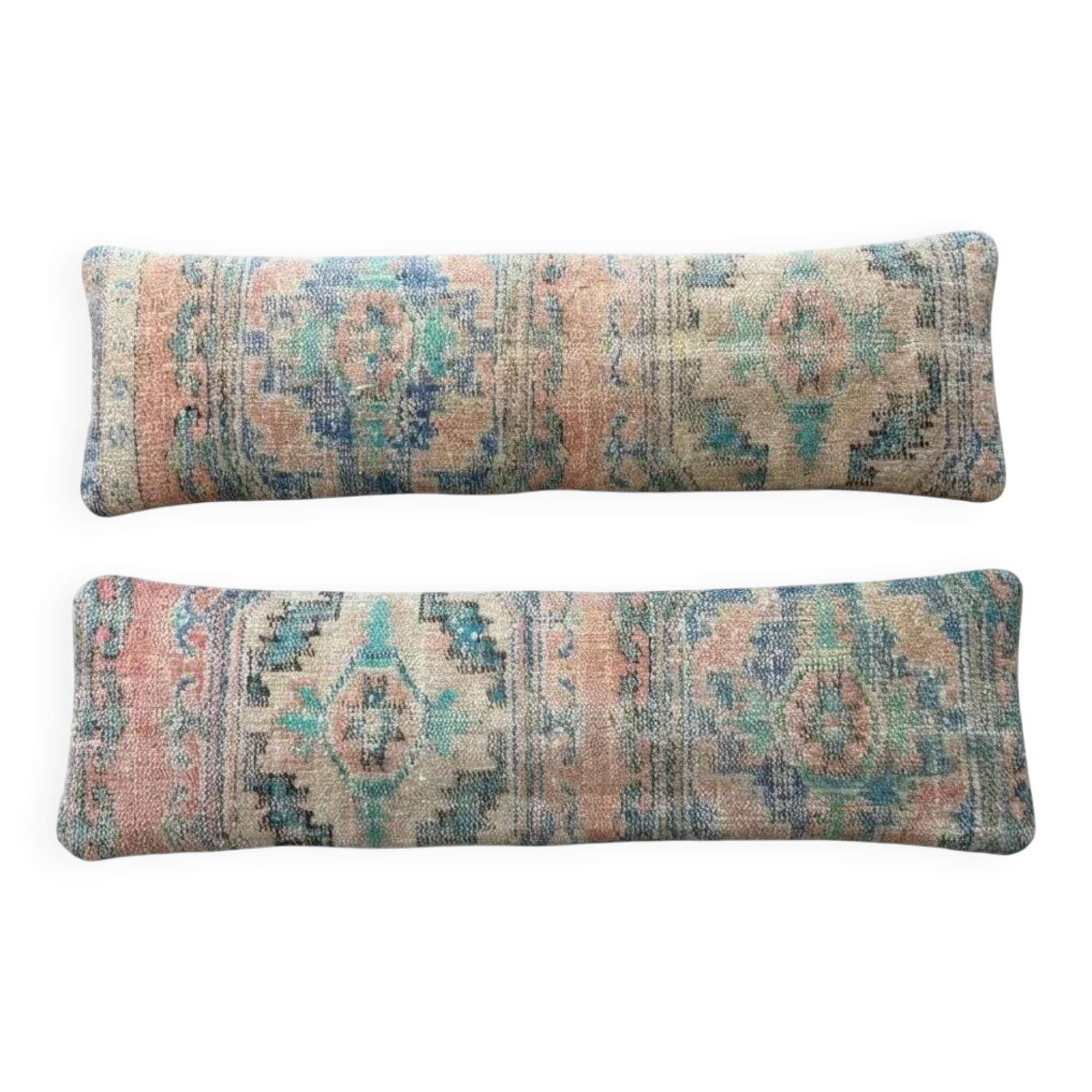 Set of 2 vintage Turkish cushion covers 36x119 cm