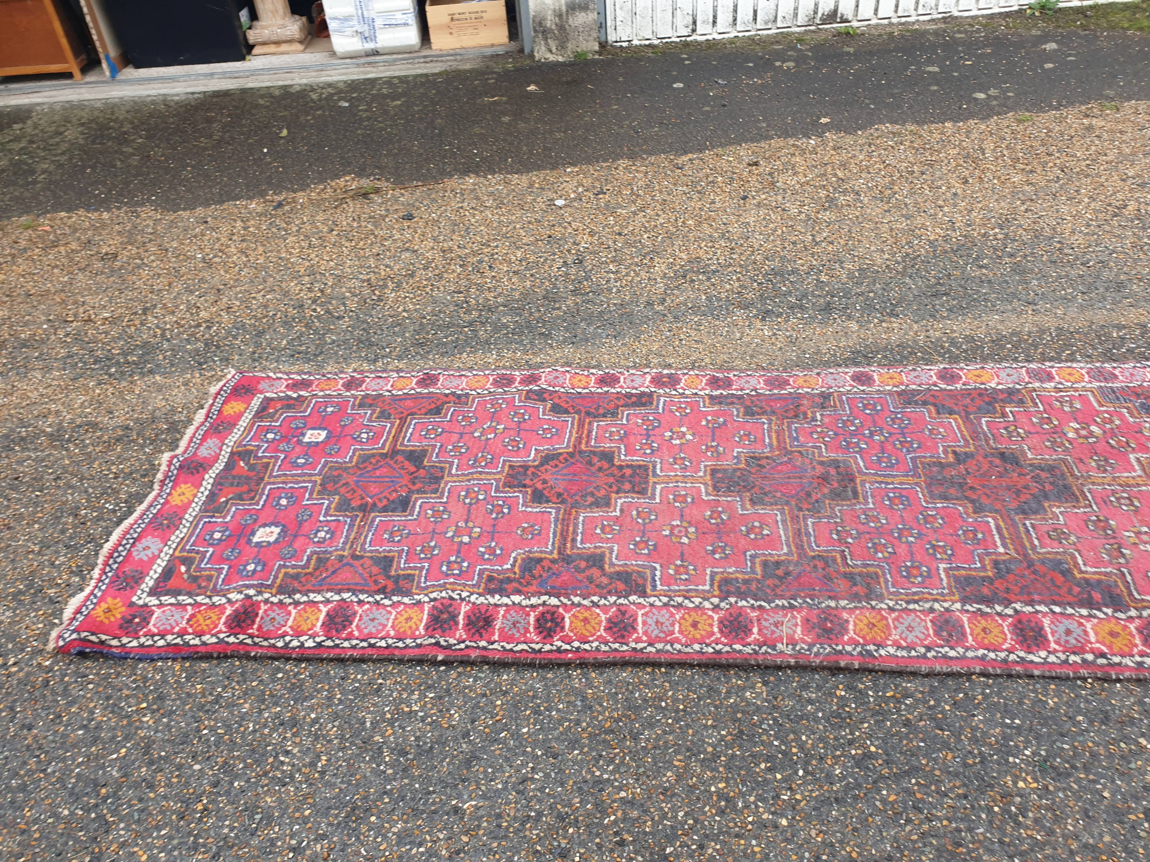Oriental wool rug entirely handmade