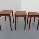 Danish Teak Nesting Tables, 1960s, Set of 3