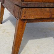 Rustic kneading trough in solid oak, removable lid and base.