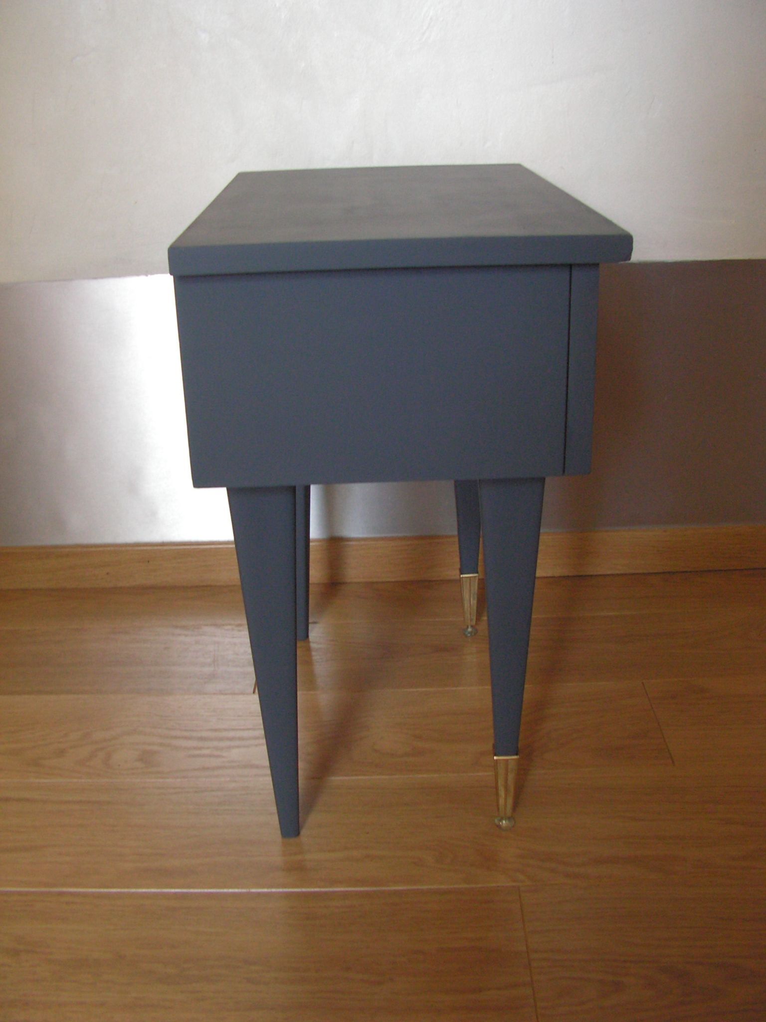 Grey vintage bedside table