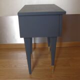 Grey vintage bedside table