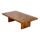 Vintage coffee table by Smania in burl wood