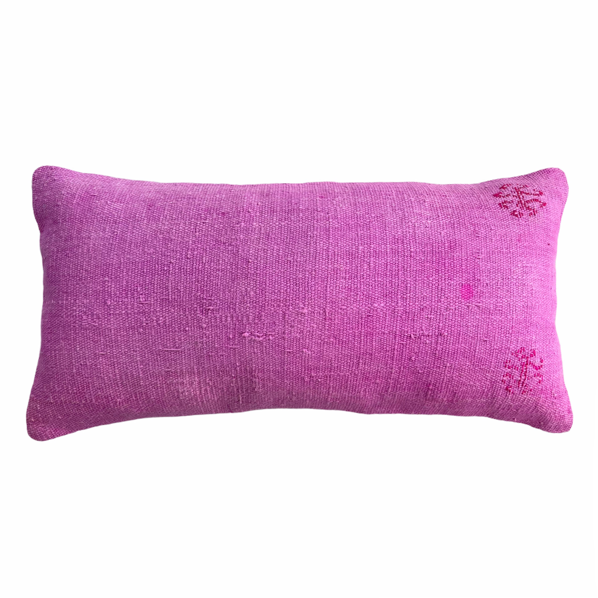 Vintage turkish kilim cushion cover, 30 x 60 cm