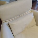 Pair of leather armchairs Ligne Roset tichka didier gomez