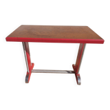 Bistro table, wood and aluminum