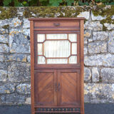 Napoleon III library cabinet or partition cabinet, furniture with beveled display window